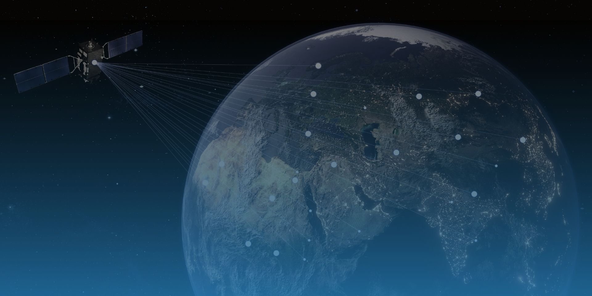 Direct-to-satellite-network-to-earth