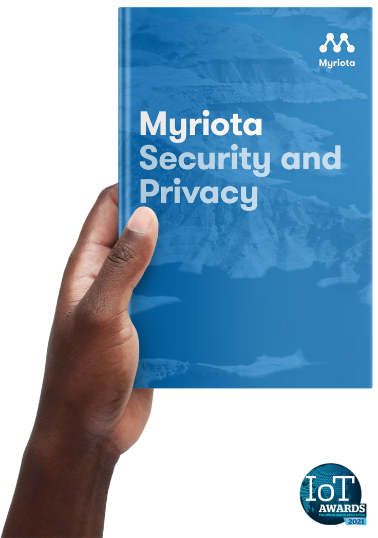 Imagem do whitepaper sobre segurança e privacidade da Myriota