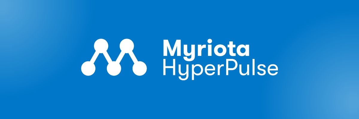 Logotipo da Myriota HyperPulse em azul